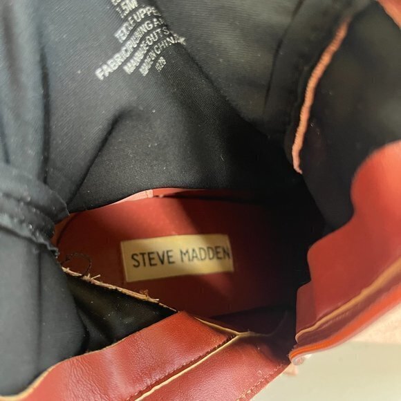 Steve Madden Edit Pink Suede Boots Chunky Heel‎ Womens Size 7.5M Ankle Booties - Picture 6 of 8